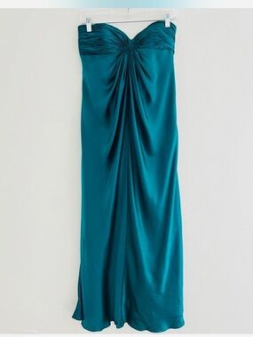 Shelli Segal Torquoise Silk Gown